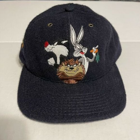 Acme Clothing Looney Tunes Warner Brothers Vintage Wool 1991 Snapback Hat - Picture 1 of 8